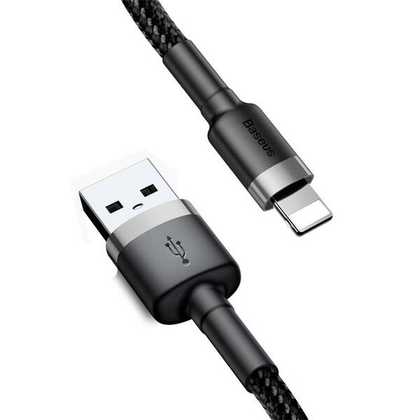 Kabel Baseus Cafule USB/Lightning, 1m černý/šedý

