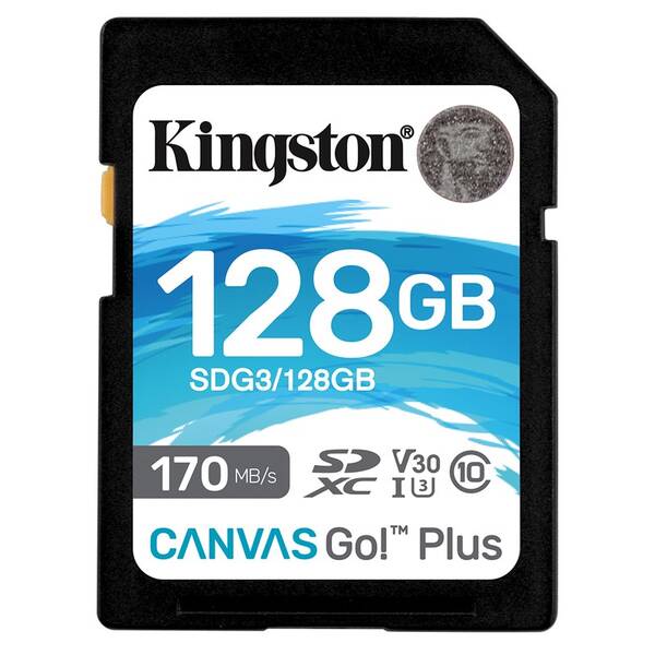 Paměťová karta Kingston SDXC 128GB UHS-I U3 (170R/90W) 

