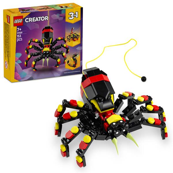 Stavebnice LEGO® Creator 3 v 1 31159 Divoká zvířata: Překvapivý pavouk 

