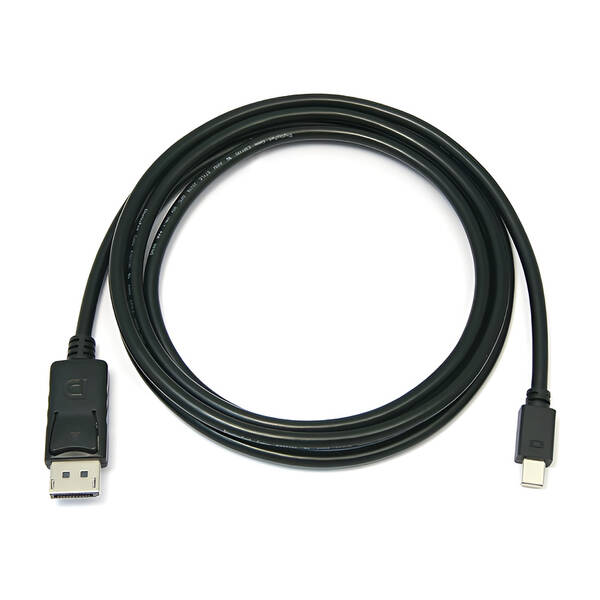 Kabel PremiumCord Mini DisplayPort / DisplayPort, M/M, 1m černý

