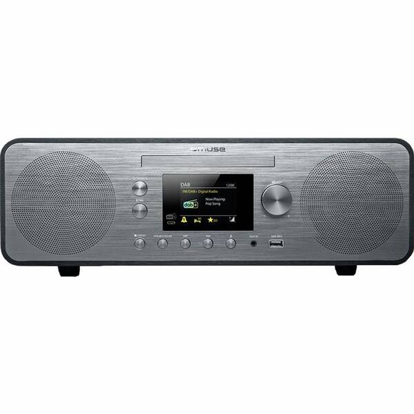 Mikrosystém MUSE M-885 DBT černý/stříbrný

