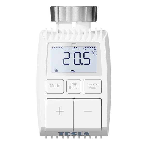 Bezdrátová termohlavice Tesla Smart Thermostatic Valve 

