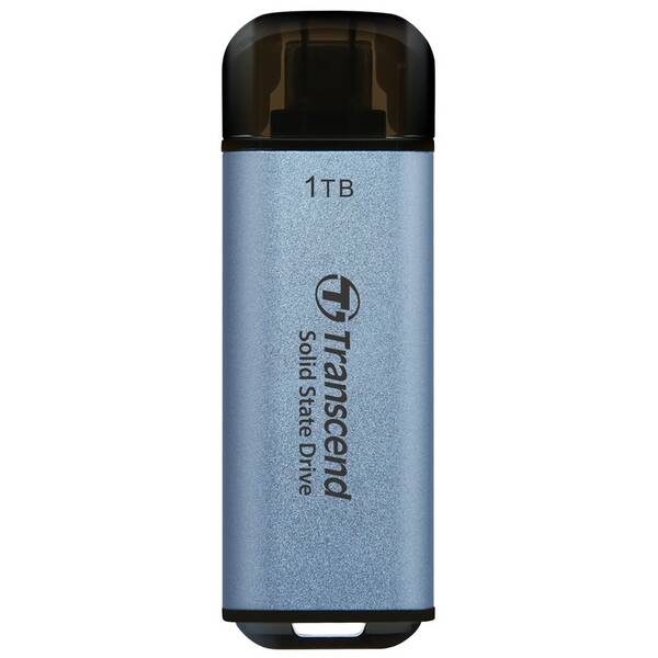 SSD externí Transcend ESD300C 1TB, USB-C modrý

