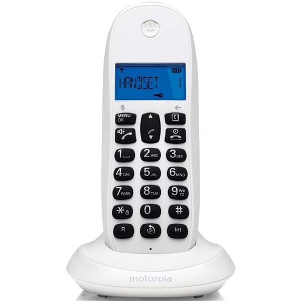 Domácí telefon Motorola C1001CB+ bílý

