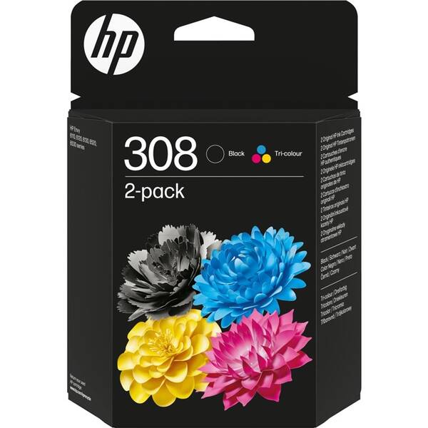 Inkoustová náplň HP 308, 160 + 120 stran - CMYK 
