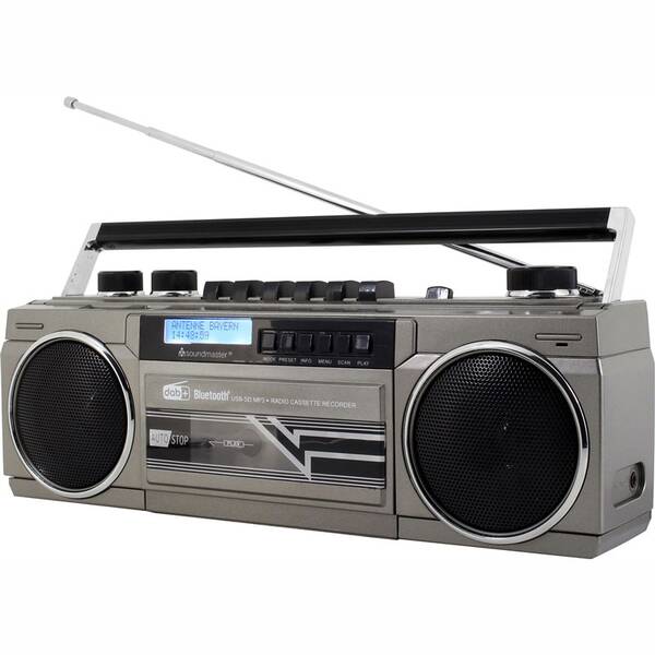 Radiomagnetofon s DAB+ Soundmaster SRR70TI stříbrný

