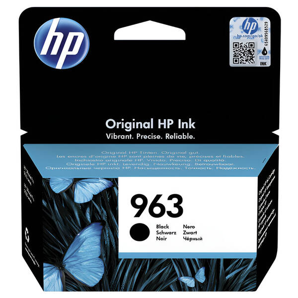 Inkoustová náplň HP 963, 1 000 stran černá

