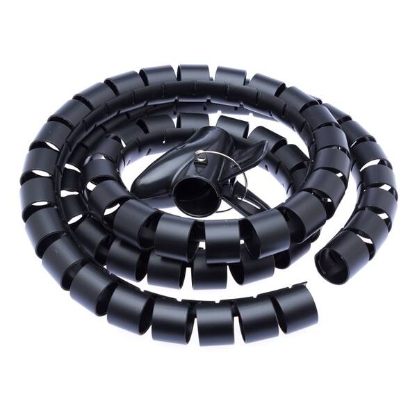 Trubice pro kabely Connect IT WINDER, husí krk, 1,5m x 30mm černá


