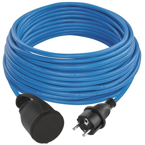 Kabel prodlužovací EMOS 1x zásuvka, 20m modrý


