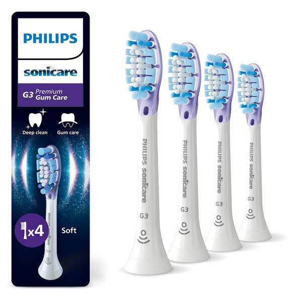 Náhradní hlavice Philips HX9054/87 (4 ks) bílá

