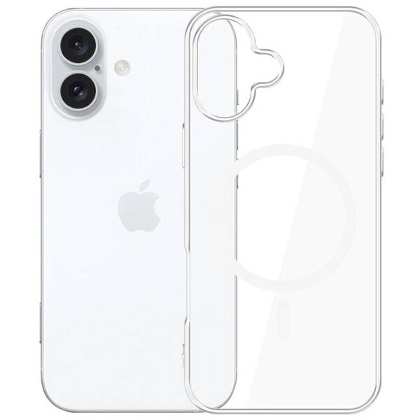 Kryt na mobil 3mk Clear MagCase na Apple iPhone 16 průhledný

