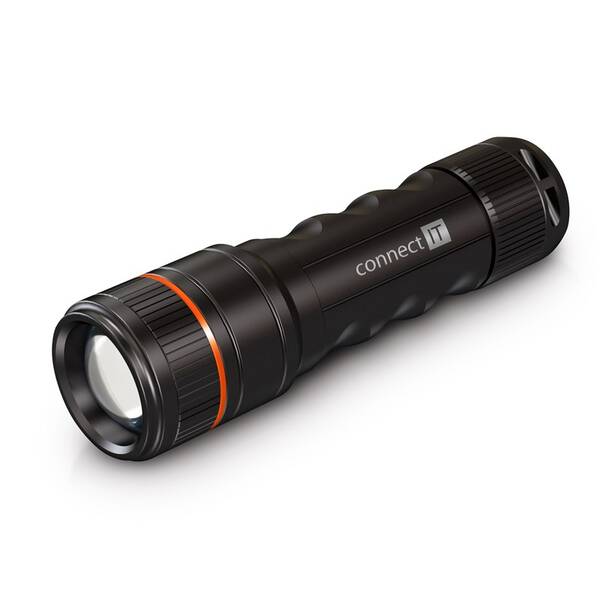 Svítilna Connect IT GLEAM 500 LED, 4x AAA černá

