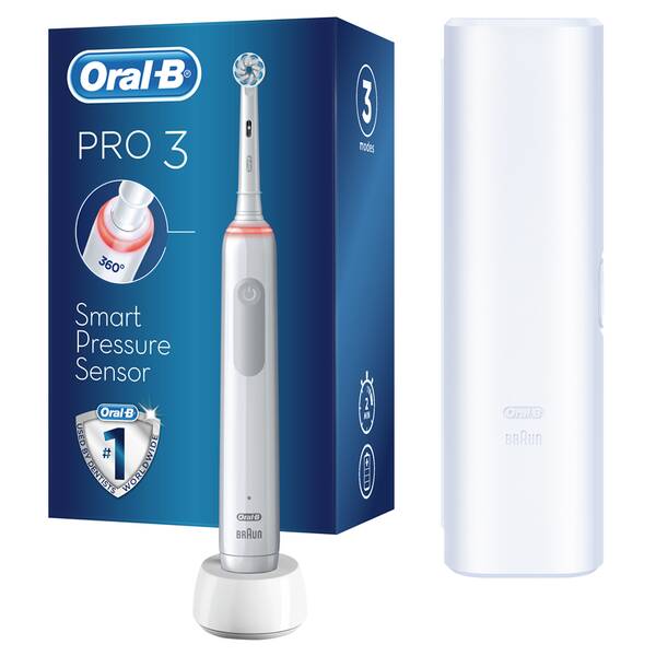 Zubní kartáček Oral-B 3500 Sensitive Clean White + cestovní pouzdro 

