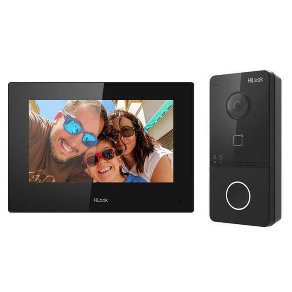 Dveřní videotelefon HiLook VI-K43P černý


