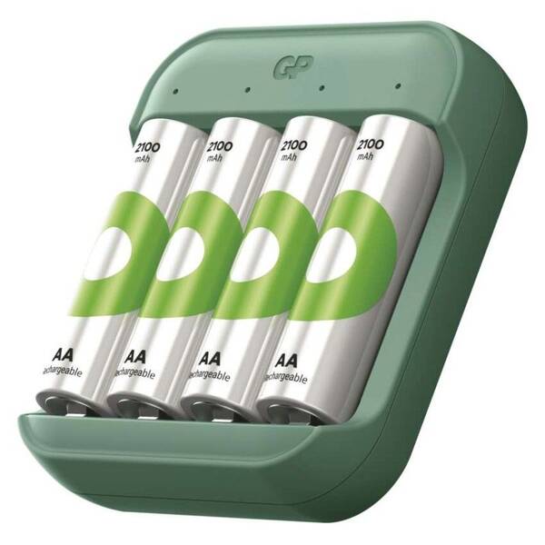 Nabíječka EMOS GP B423 + RECYKO 4× AA 2100 zelená

