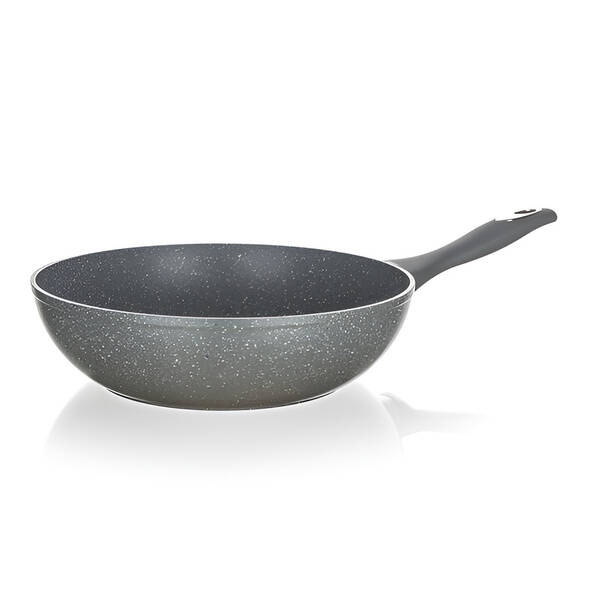 Pánev WOK BANQUET Granite, 28 cm šedá

