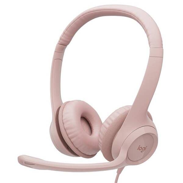 Headset Logitech H390 USB růžový


