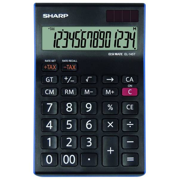 Kalkulačka Sharp EL145TBL černá/modrá

