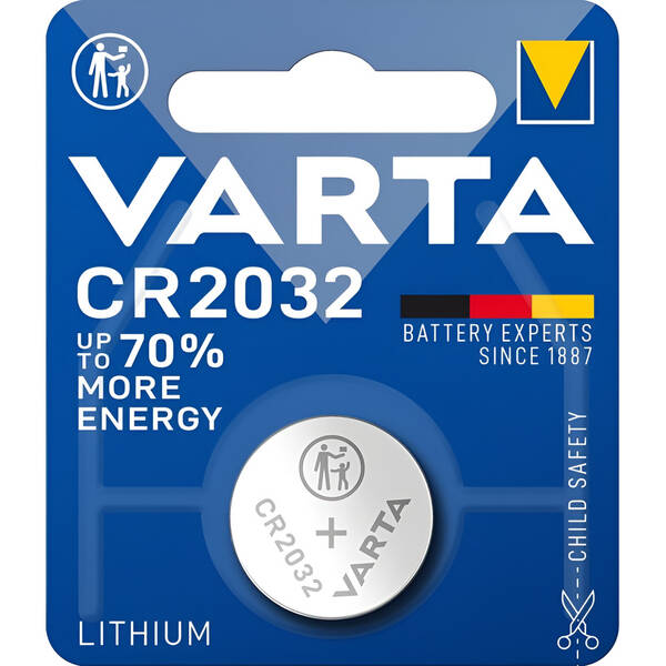 Baterie lithiová Varta CR2032, blistr 1ks 

