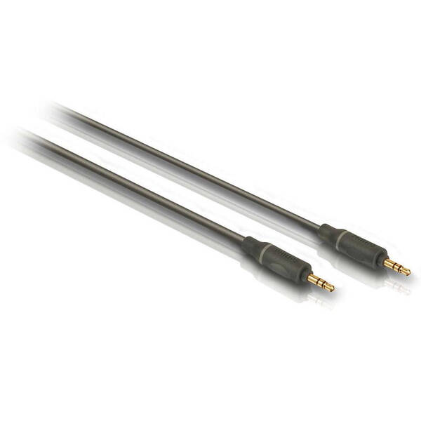 Kabel Philips Jack 3,5mm, propojovací, 1,5 m černý

