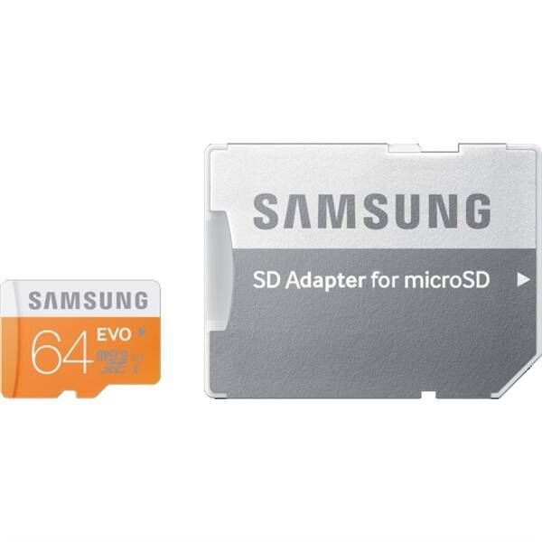 Paměťová karta Samsung 64GB UHS-I U1 (48R/10W) + adapter 

