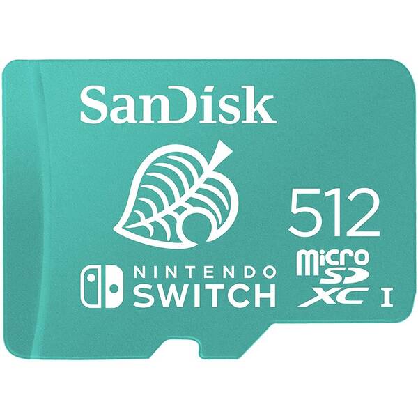 Paměťová karta SANDISK Micro SDXC 512GB UHS-I U3 (V30) pro Nintendo Switch (100R/90W) 


