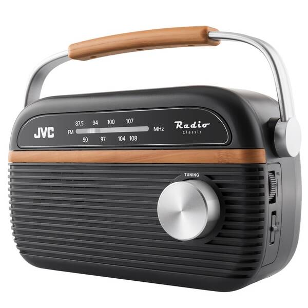 Radiopřijímač JVC RA-E215G šedý

