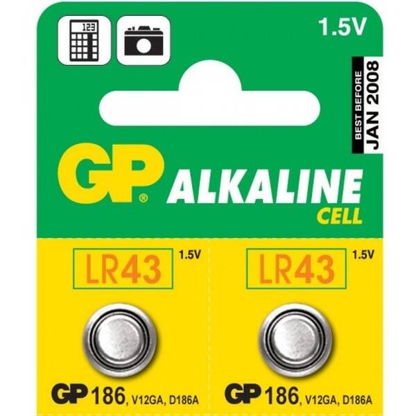 Baterie alkalická GP GP 186F (LR43), 10 ks 

