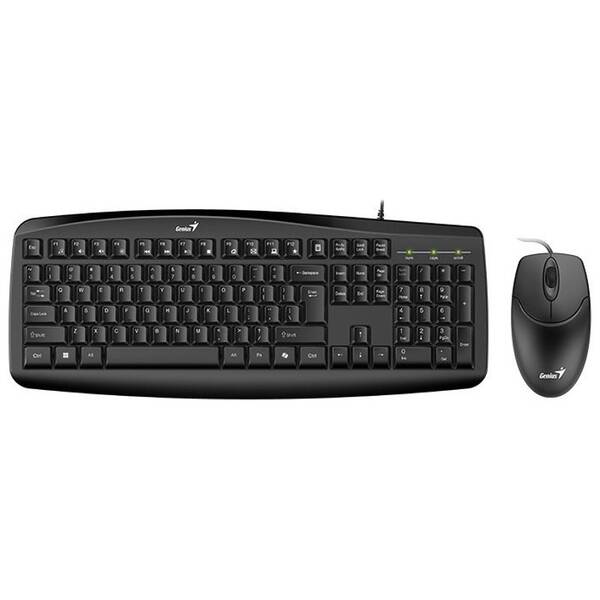 Klávesnice s myší Genius Smart KM-200, copilot, USB, CZ+SK layout černá


