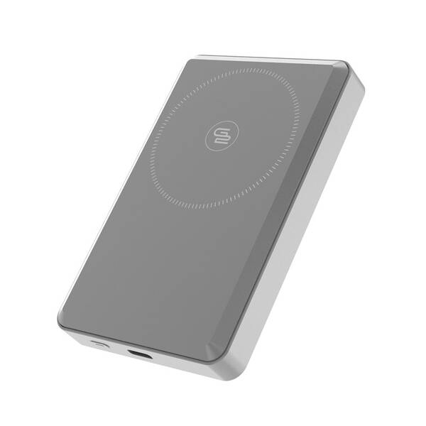 Powerbanka GoGEN MagSafe, Qi2, 10000mAh šedá

