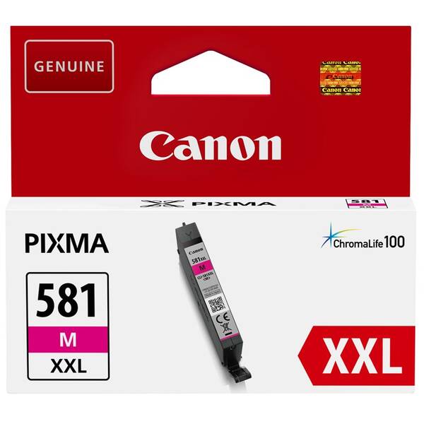 Inkoustová náplň Canon CLI-581XXL M, 367 stran purpurová

