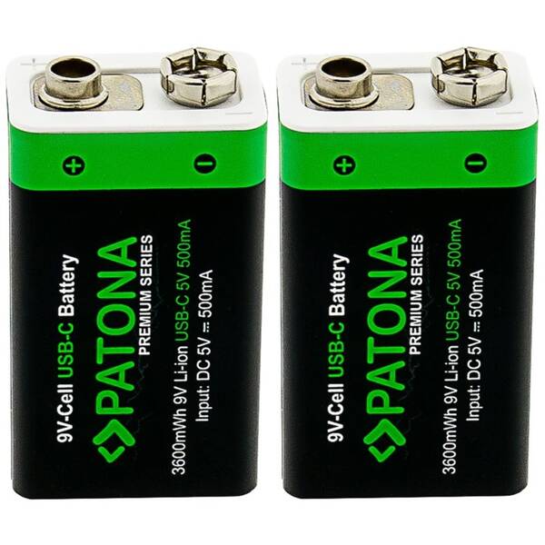 Baterie nabíjecí PATONA PREMIUM LR22, 400mAh, nabíjecí baterie 2ks 

