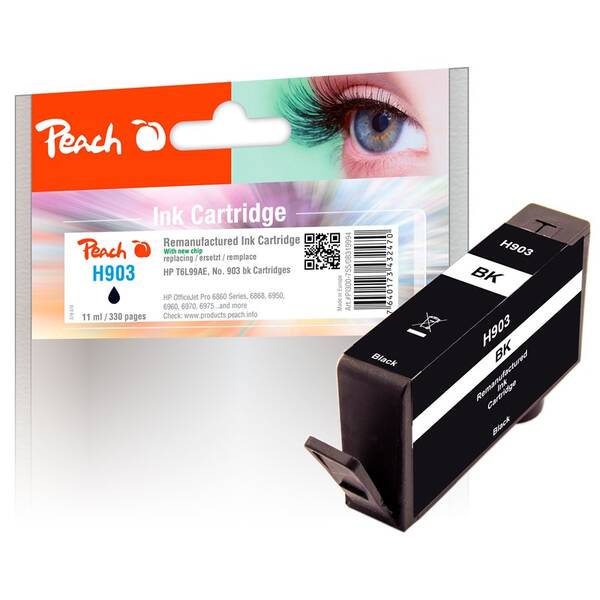 Inkoustová náplň Peach HP 903, 330 stran černá

