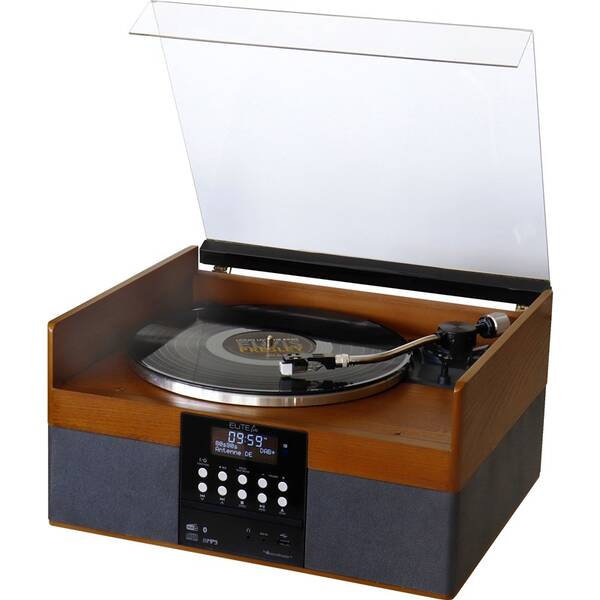 Mikrosystém Soundmaster PL910 šedý/hnědý

