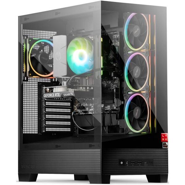 Herní počítač Lynx Challenger + Norton 360 STANDARD 10 GB + VPN 1 uživatel/1 zařízení na 1 rok černý


