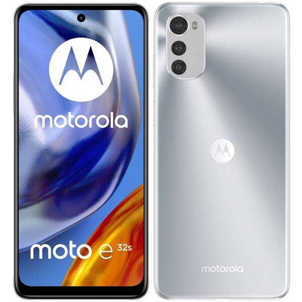 Mobilní telefon Motorola Moto E32s 4 GB / 64 GB stříbrná barva
