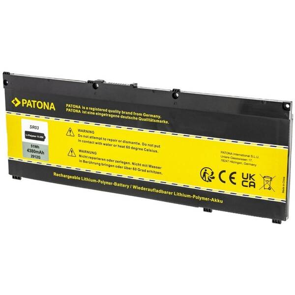 Baterie PATONA pro HP Pavilion Gaming 15 4380mAh Li-Pol 11,55V SR03XL / SR04XL 

