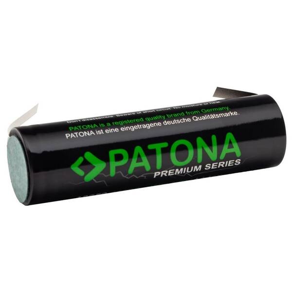 Baterie nabíjecí PATONA 18650 PREMIUM, 3000mAh, Li-lon, 3,7V, s páskovými vývody pro pájení černá

