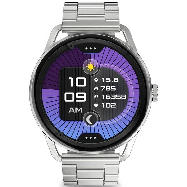 Chytré hodinky Aligator Watch AMOLED PRO stříbrné

