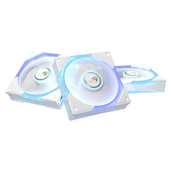 Ventilátor Asus ROG Eurux GR120 ARGB White, 3 ks bílý

