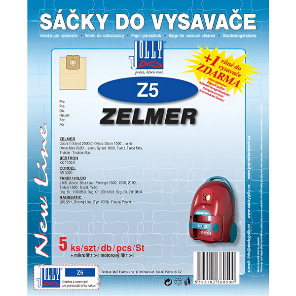 Sáčky do vysavače Jolly Z 5 (5 ks) 

