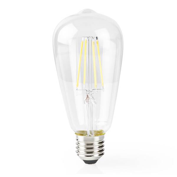Chytrá žárovka Nedis SmartLife ST64, Wi-Fi, E27, 500 lm, 5 W, Teplá Bílá 

