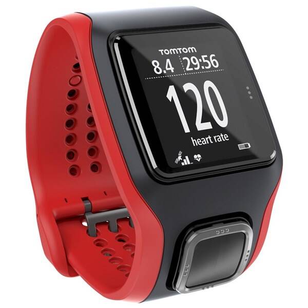 GPS hodinky Tomtom MultiSport Cardio černý/červený

