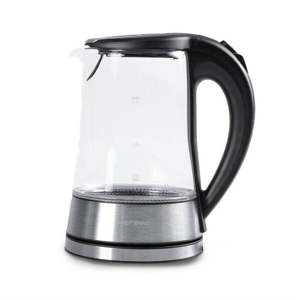 Rychlovarná konvice Orava VK-4017 B, 1,7 l černá/sklo

