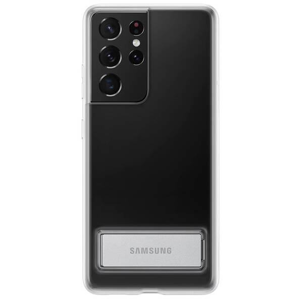 Kryt na mobil Samsung Clear Standing na Galaxy S21 Ultra 5G průhledný

