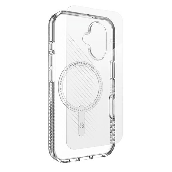 Kryt na mobil ZAGG Luxe Snap na Apple iPhone 16, Bundle + tvrzené sklo průhledný

