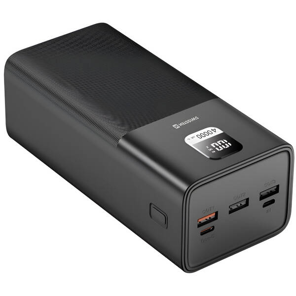 Powerbanka Swissten Power Line 40 000 mAh 100 W PD černá

