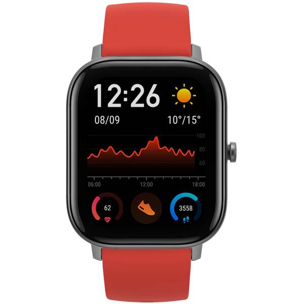 Chytré hodinky Amazfit GTS červené

