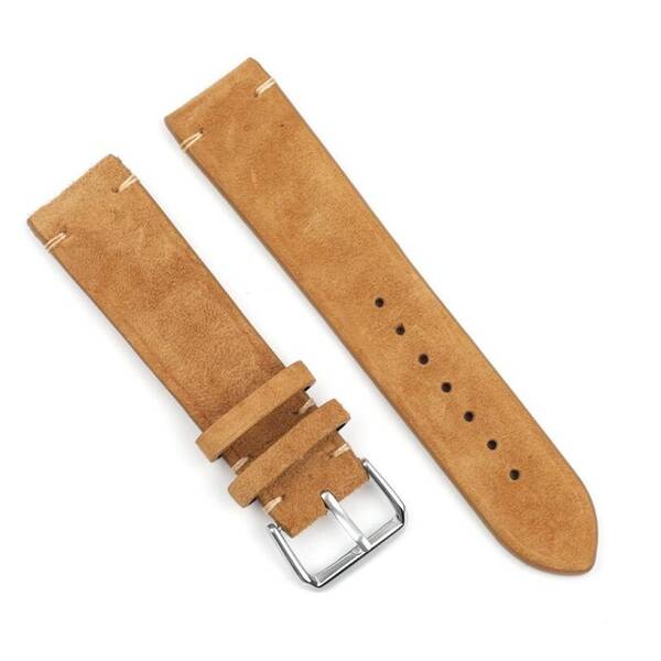 Řemínek RhinoTech univerzální Genuine Suede Leather Quick Release 20mm hnědý

