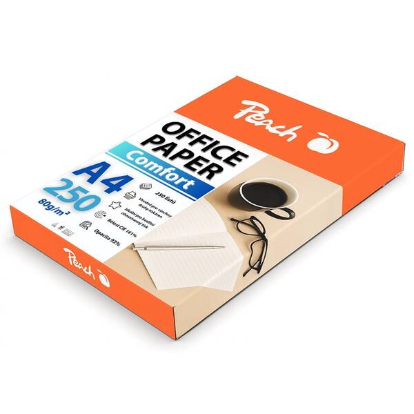 Papíry do tiskárny Peach Comfort A4 80g - 250 listů 

